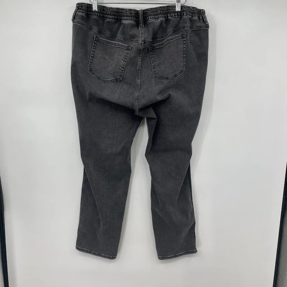 Torrid Feel The Fit Boyfriend Pull On Jeans Womens Size 2R 18/20 2X Faded Black - Picture 7 of 12